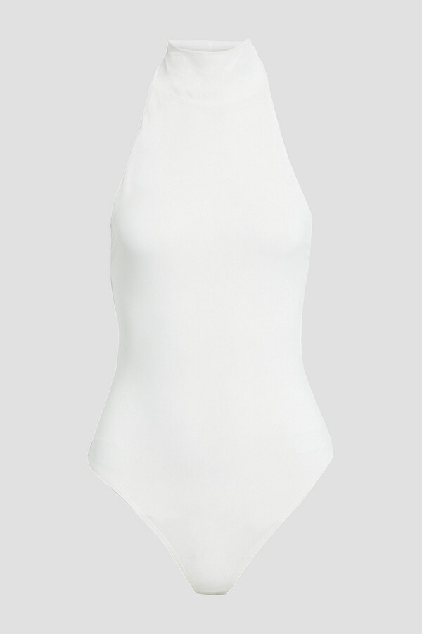 Jonathan Simkhai Open-back cupro-blend jersey bodysuit - ShopStyle Tops