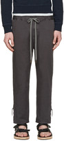 Thumbnail for your product : Robert Geller Grey Twill Dock Trousers