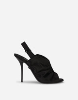 Thumbnail for your product : Dolce & Gabbana Satin slingbacks with corset-style fastening