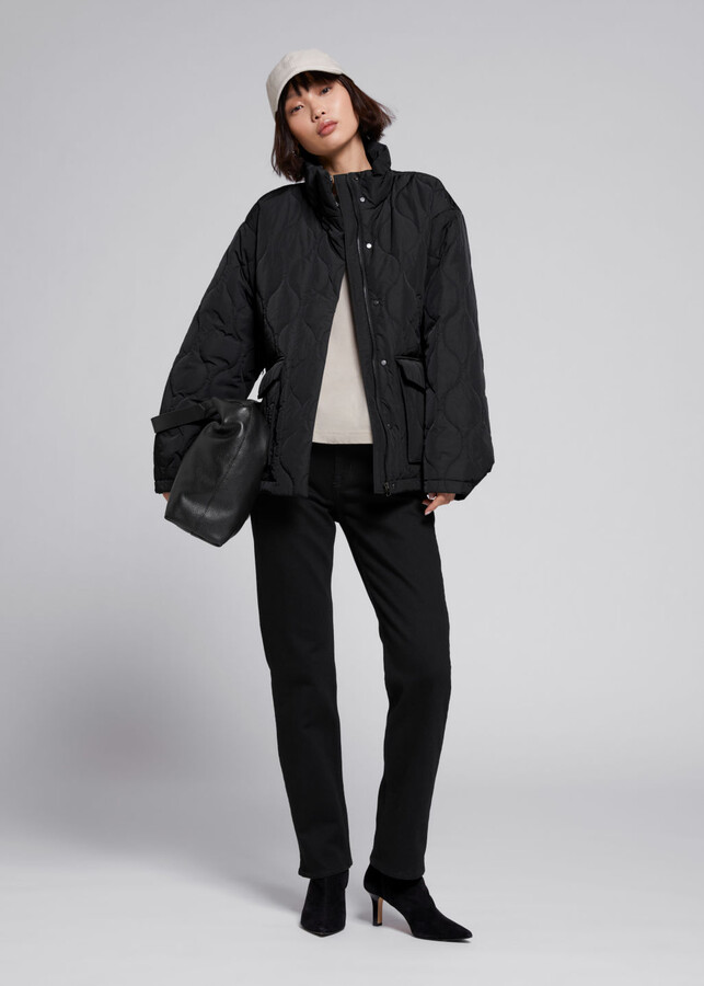 And other stories Relaxed Wave Quilted Jacket ShopStyle