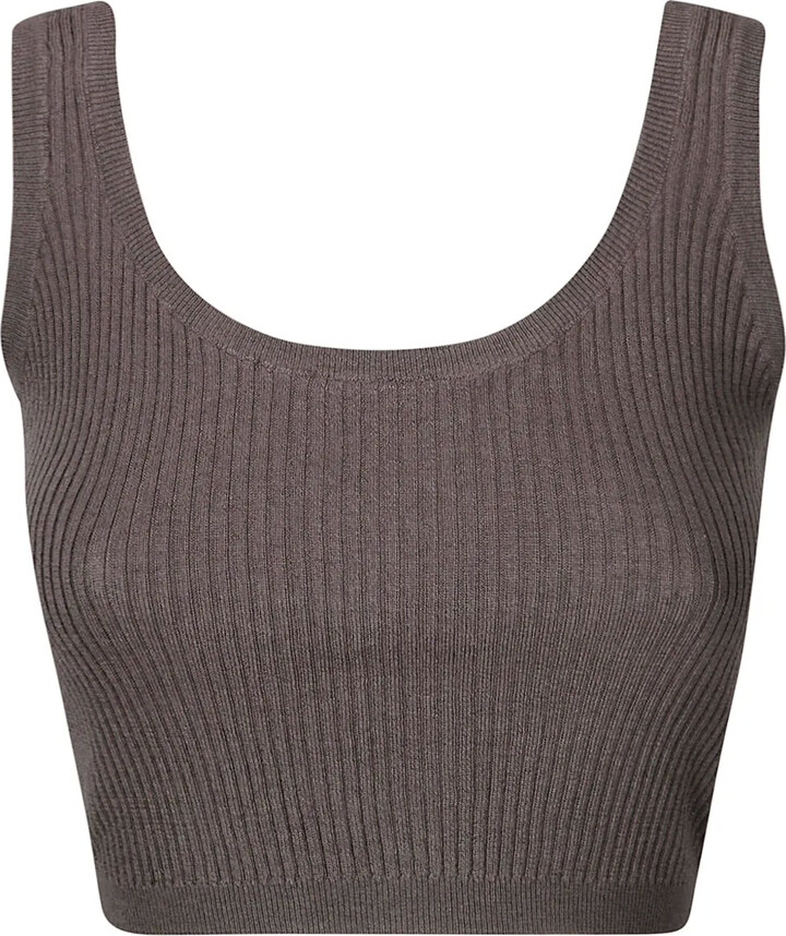 Wild Cashmere Ribbed-Knit Tank Top
