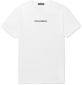 Thumbnail for your product : Dolce & Gabbana Slim-Fit Logo-Embroidered Cotton-Jersey T-Shirt