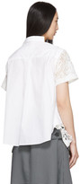 Thumbnail for your product : Sacai White Embroidered Lace Top
