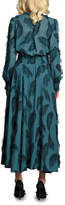 Thumbnail for your product : Eva Franco Danielle Long-Sleeve Feather Dress