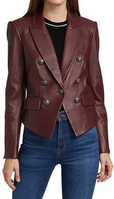 Veronica Beard Cooke Leather Jacket