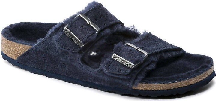 Women's Arizona Fur Shearling Sandal In Midnight