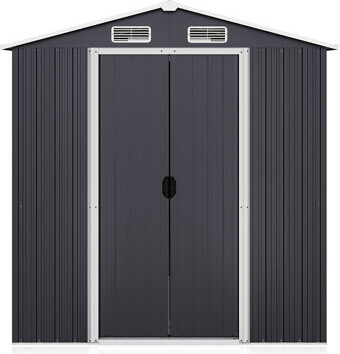 Belleze 8 ft. W x 6 ft. D Galvanized Steel Storage Shed