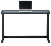 Thumbnail for your product : Crate & Barrel Pilsen Graphite Desk with Glass Top