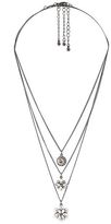 Thumbnail for your product : Charlotte Russe Rhinestone Flower Layering Necklaces - 3 Pack