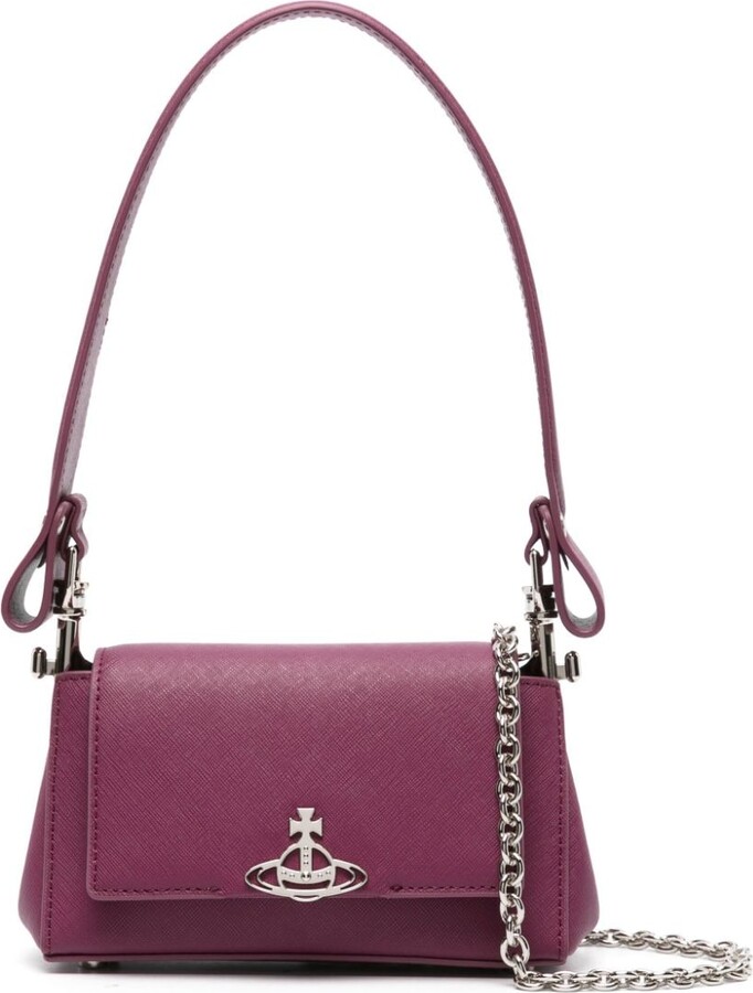 Vivienne Westwood small Hazel leather shoulder bag - ShopStyle