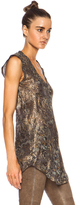 Thumbnail for your product : Isabel Marant Parma Lurex Georgette Silk-Blend Top