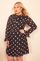 Thumbnail for your product : Reformation Fox Tie Neck Long Sleeve Minidress