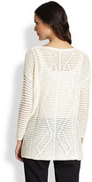 Thumbnail for your product : Josie Natori Open-Weave Tunic