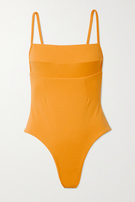 Haight Paula Stretch-crepe Swimsuit - Saffron