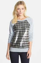 Thumbnail for your product : MICHAEL Michael Kors Houndstooth Sequin Front Top (Regular & Petite)