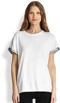 Thumbnail for your product : RED Valentino Lace-Detail Jersey Tee