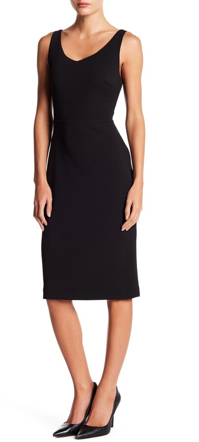 betsey johnson pebble crepe midi dress
