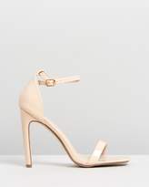 Thumbnail for your product : Missguided Square Toe Barely There Heels
