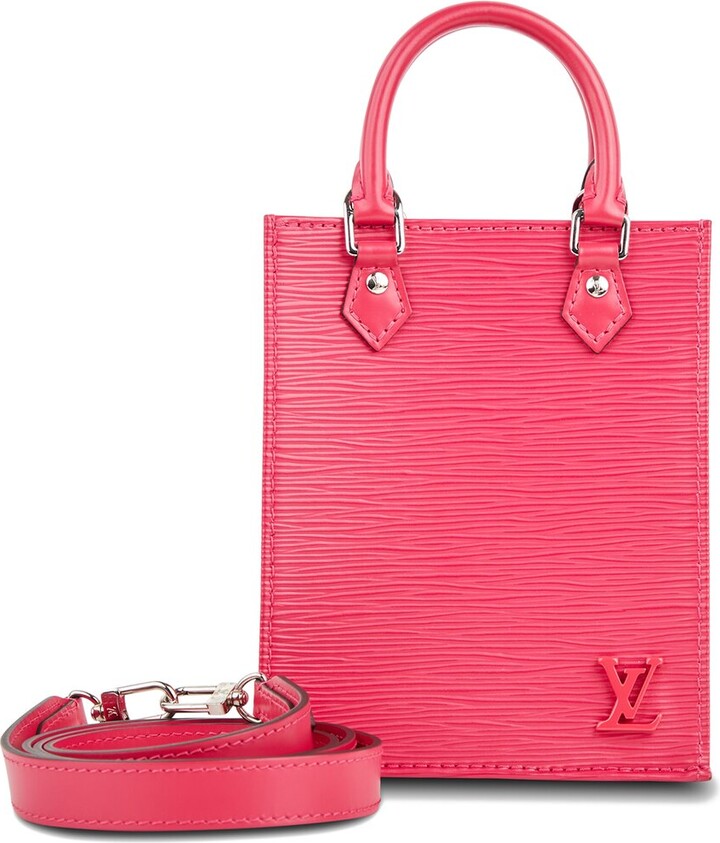 Louis Vuitton Petit Sac Plat Bag Epi Leather Pink