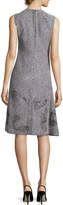 Thumbnail for your product : Creatures of the Wind Optic Jacquard Embellished A-Line Dress, Black/White