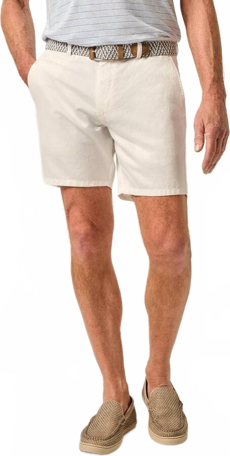 Melrose Cotton Linen Short In Stone