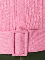 Thumbnail for your product : Victoria Beckham buckled hem V-neck jumper