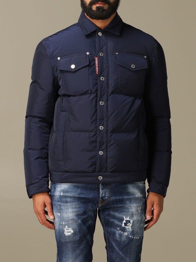 DSQUARED2 Jacket Down Jacket In Lightly Padded Nylon - ShopStyle Outerwear