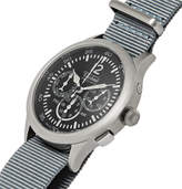 Thumbnail for your product : Techne Watches Merlin 296 Stainless Steel And Webbing Watch