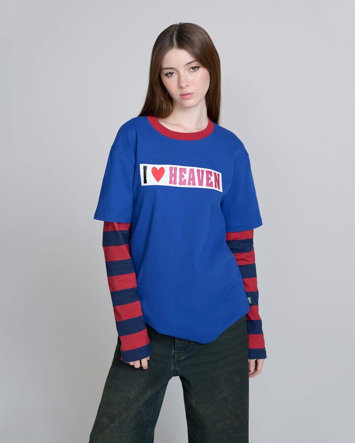 Marc Jacobs I <3 Heaven Layered Longsleeve - Blue Multi