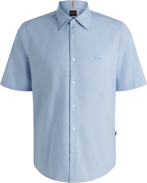 HUGO BOSS Regular-fit shirt in Oxford cotton