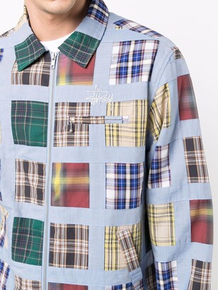 Stussy Madras Patchwork Zipped Jacket - ShopStyle