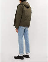 Thumbnail for your product : Sandro Padded cotton shell-down hooded jacket
