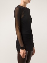 Thumbnail for your product : BLK DNM Sheer Long Sleeved Top