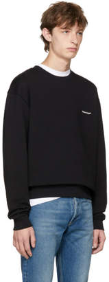 Balenciaga Black Small Logo Sweatshirt
