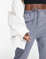 Thumbnail for your product : Collusion Unisex oversized trackies in charcoal co-ord