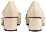 Thumbnail for your product : Gucci Sylvie leather mid-heel pumps
