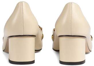 Gucci Sylvie leather mid-heel pumps