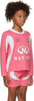 Thumbnail for your product : Martine Rose SSENSE Exclusive Kids Pink & White Martine Football Top