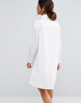 Thumbnail for your product : NATIVE YOUTH Frayed Hem Denim Shirt Dress