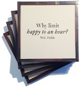 Thumbnail for your product : Ben's Garden 'Why Limit Happy' Coaster Set