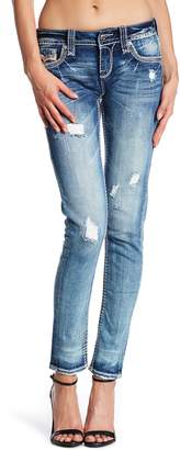 Rock Revival Fleur Rhinestone Accented Skinny Jeans