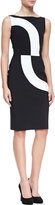 Thumbnail for your product : La Petite Robe di Chiara Boni 20413 La Petite Robe di Chiara Boni Sleeveless Contrast Swirl Cocktail Dress, 3770