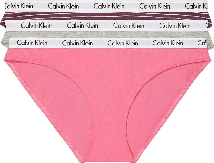 Calvin Klein Carousel Logo Cotton Stretch Bikini Panties Multipack