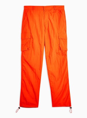 Topman Orange Cargo Trousers*