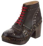Thumbnail for your product : Burberry Studded Platform Ankle Boots
