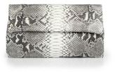 Thumbnail for your product : Hunting Season Python Fold-Over Clutch