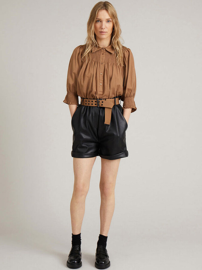 Camel colored women's shirt Clearance