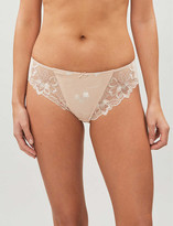 Thumbnail for your product : Fantasie Leona embroidered stretch-satin briefs