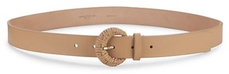 Lafayette 148 New York Covered Buckle Leather Belt