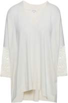 Thumbnail for your product : Claudie Pierlot Lace-trimmed Knitted Sweater